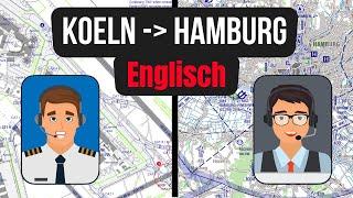 VFR Sprechfunk: Köln EDDK - Hamburg EDDH auf Englisch (BZF 1)