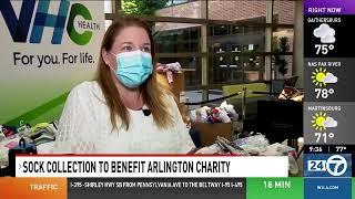 WJLA 24/7 News ON YOUR SIDE at 9am - Sock Collection to Benefit Arlington Charity