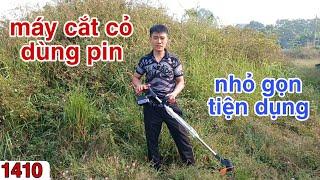 máy cắt cỏ pin - máy cắt cỏ dùng pin cầm tay hitachi nhỏ gọn tiện dụng