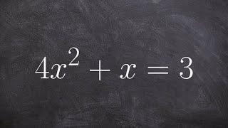 How to find the solutions of a quadratic using the quadratic formula