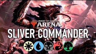 This Power Is AMAZING, The Sliver Hive - 5 Color Deck - MTG Commander / Brawl