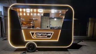 10x6 feet #foodtrailer wood fire pizza with #bbq & two burner one fryer & one shawarma