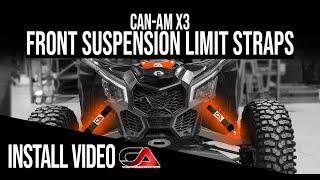 CA TECH USA - Can-Am X3 Front Suspension Limit Strap System - How To Installation Video