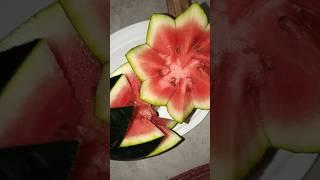 Design cut of watermelon #cutting #fruit #watermelon #summer #wife