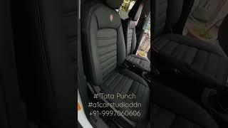 Tata Punch+projector fog lamp+android infotainment system+Luxury seat covers+7d mats#a1carstudioddn