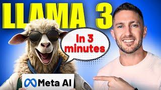 Meta AI Llama 3 Explained (in 3 Minutes!)