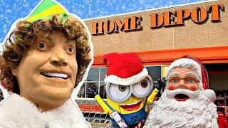 Gruselige Weihnachts-Animatronik bei Home Depot finden *Ladenrundgang*