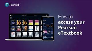 How to access your Pearson eTextbook