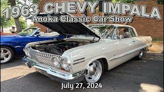 1963 Chevrolet Impala at Anoka Classic Car Show July 27, 2024 - classic cars - hot rods - chevy