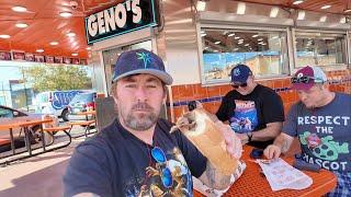 Philly Cheesesteak Debate At Geno’s VS Pat’s -Food Review Argument & Where Rocky Ran In Philadelphia