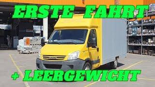 Erste Fahrt nach 2 Monaten + DHL Koffer Leergewicht [Iveco Daily Post Koffer Ausbau T15]