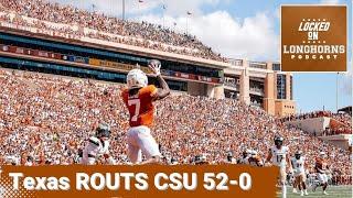 Quinn Ewers, Arch Manning and the Texas Longhorns ROUT the Colorado State Rams 52-0