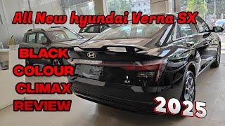 Hyundai Verna SX Black Colour Climax Review #blackverna