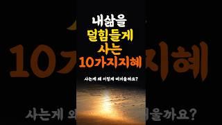 내삶을 덜 힘들게사는 10가지지혜 인생의지혜 건강 장수 인생조언 명언 노년  행복 철학 삶의지혜 인간관계  인생명언 중년명언 #인생명언 #좋은글 #명언 #좋은말씀 #인생비결