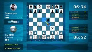 Chess Game Analysis: GMIMFM - Sansaroglu : 1-0 (By ChessFriends.com)