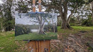 Outdoor Oil Painting - Overcoming Grey Days - Oil Painting Demo