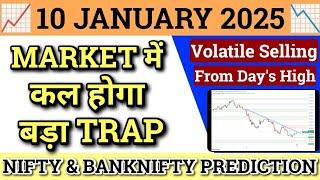 NIFTY PREDICTION FOR TOMORROW & BANK NIFTY ANALYSIS FOR 10 JAN 2025 | MARKET ANALYSIS FOR TOMORROW