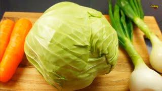 I have cabbage and 3 eggs. This recipe will drive you crazy! Why didn't I know this recipe? ASMR