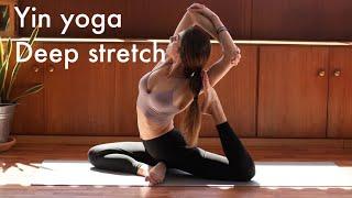 15 min Yin Yoga Full body/ Yin Yoga deep stretching for all levels/ Deep Stretch Yoga