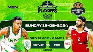 LIVE: #BetPawaPLAYOFFS2024 / 3RD PLACE-GAME 1: KEPLER BBC vs REG BBC (BK-ARENA)