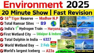 Environment 2025 Current Affairs | Environment & Ecology 2025 | Current Affairs 2025 | RaviAditi