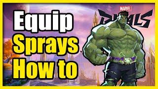 How to Equip & Use Sprays in Marvel Rivals (Easy Tutorial)