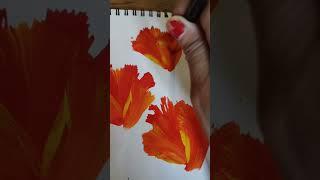 Flower painting#like#drawing#flowereart#painting#viralart#youtubearttutorial#art#artwork#subscribe