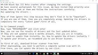 Call Of Duty Black Ops 3- Fix Black Screen On Startup
