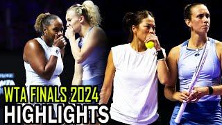 Hsieh / Mertens vs Siniakova / Townsend Highlights | WTA Finals 2024