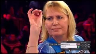 BDO Darts - Trina Gulliver hits a 9