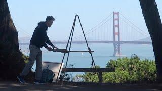 PLEIN AIR oil painting GOLDEN GATE BRIDGE