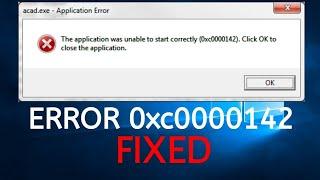 Como Solucionar error (0xc0000142)/2020