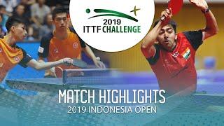 Lam Siu H./Kwan Man Ho vs Desai H./Anthony A. | 2019 ITTF Indonesia Open Highlights (1/2)