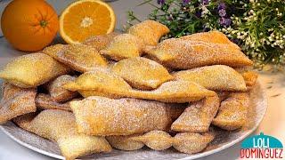 HOJUELAS DE NARANJA. Una receta tradicional fácil y deliciosa, con ingredientes sencillos - Dulces