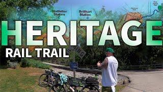 Riding a LANDMARK 40-Miles on the Heritage Rail Trail