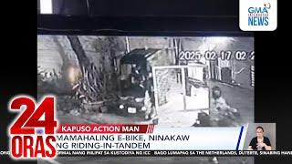 Mamahaling e-bike, ninakaw ng riding-in-tandem | 24 Oras