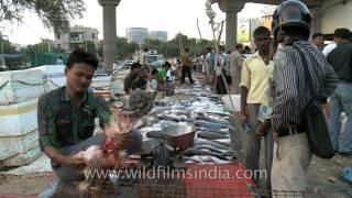 Local meat and fish market in Sikanderpur - Gurgaon