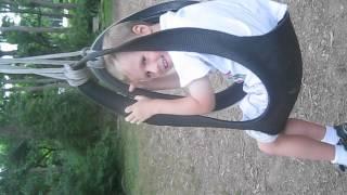 DYlan on the Benner Farm Swing