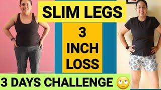 SLIM LEGS CHALLENGE | GET SLIM LEGS IN JUST 3 DAYS | 7 MINUTE WORKOUT TO LOSE THIGH FAT AT HOME