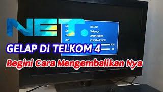 Transponder NET TV TELKOM 4 September 2023,cara scan ulang telkom 4 di reciver mpeg4 full hd