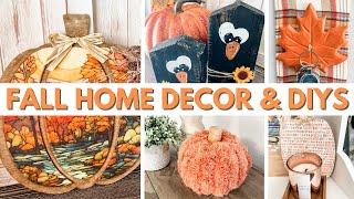  SAVE MONEY with these gorgeous Fall DIYs!  Dollar Tree Fall Home Decor Ideas for 2024