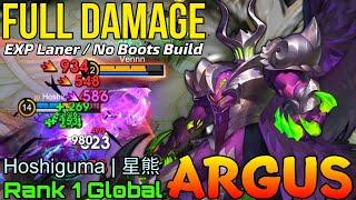 Monster Argus No Boots Build - Top 1 Global Argus by Hoshiguma | 星熊 - Mobile Legends