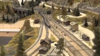 Schweizer Alpenbahn (Spur N) im Bau / Building a Swiss Model Railroad (N-Scale)