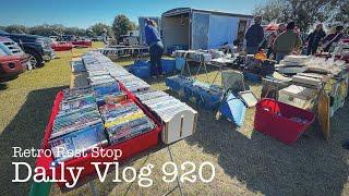 FLEA MARKET THRIFTING | Thrift With Me | Brown’s Junk In The Trunk Sale | Media & Toy Hunting