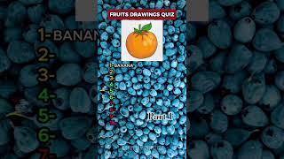 Can you name these fruits by their drawings ? ( Part 1) #freepalestine #trending #viralshort #quiz