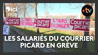 Les salariés du Courrier Picard en grève contre une suppression de postes