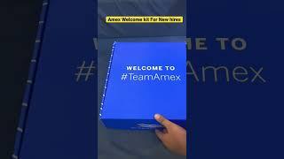 Unboxing the Welcome kit for American Express New Joiners #Amex #TeamAmex