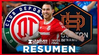 Toluca vs Houston Dynamo | Leagues Cup 2024 16vos de Final | RESUMEN Y GOLES |