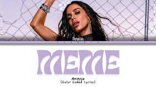 Anitta – 'Meme' | Legendado/Tradução PT-BR (Color Coded Lyrics)