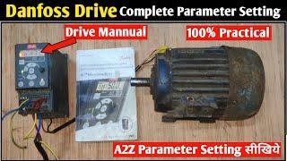 Danfoss Vfd Complete Parameter Setting! How to Set Danfoss Drive Parameter! Vfd Parameter Setting